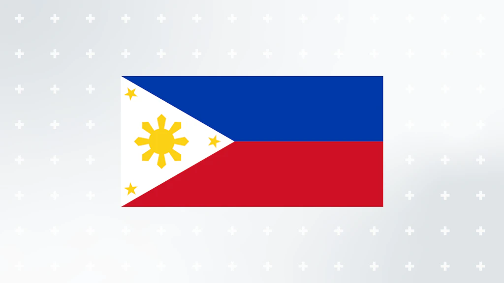 Le drapeau des Philippines.